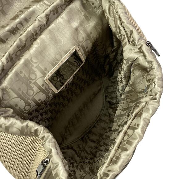 Christian Dior DIOR/ChristianDior Cobra Backpack Khaki Beige Nylon Leather main image 8